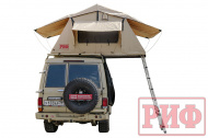   Палатка на крышу автомобиля РИФ Soft RT01-120, тент песочный, без козырька