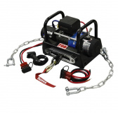   Лебёдка переносная 12V Runva 9500SR lbs с площадкой (кевлар) old