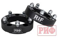 Проставки колесные РИФ 5x139.7, центр. отв. 108 мм, толщ. 38 мм, 14x1.5 (2 шт.) черные