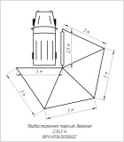 Маркиза веерная РИФ 2.5х3 м, правая, тент автомобильный