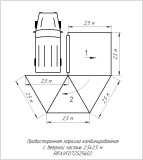   Маркиза комбинированная РИФ 2.5х2,5 м, правая, тент автомобильный