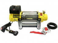 Лебедка электрическая 12V Electric Winch 9500lbs (радиопульт, желтая)