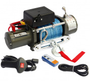   Лебедка электрическая 12V Electric Winch 12000Lbs (кевлар, радиопульт, IP66)