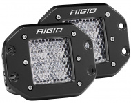  Фара Rigid D-Series Pro рабочий свет, пара (4 диода, врезная)