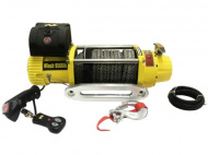 Лебедка электрическая 12V Electric Winch 9500lbs (кевлар, радиопульт, желтая)