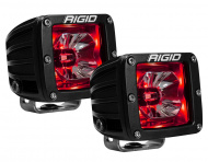  Фара Rigid Radiance POD с красной подсветкой, пара