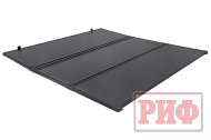   Крышка кузова РИФ для Mitsubishi L200 2024+, трёхсекционная 1545x1600/1550 мм, алюминиевая, черная
