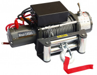 Лебёдка электрическая 12V Electric Winch 12000 lbs 5443 кг (радио, влагозащищенная)