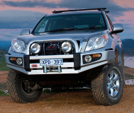  Бампер ARB Sahara с дугой для Toyota Land Cruiser Prado 150 2009-2014 парктроник